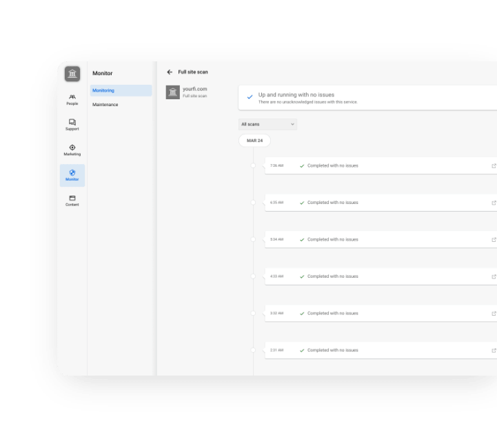 Banno Monitor on a tablet
