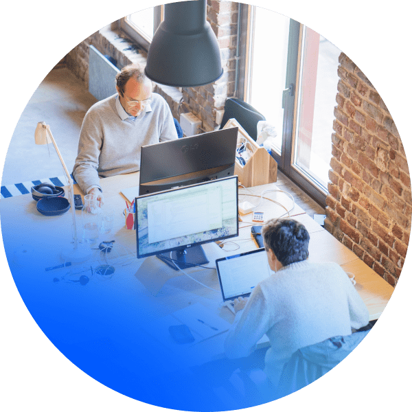 Photo of developers working