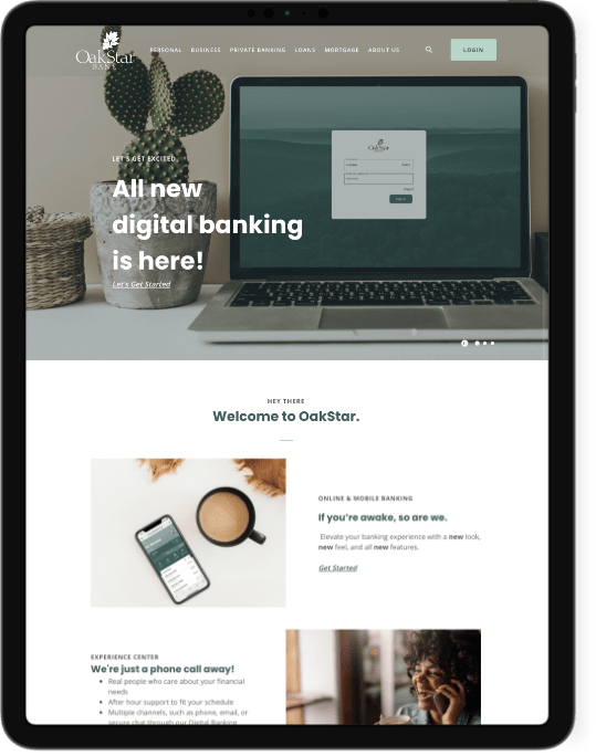 Financial Institution Website Design