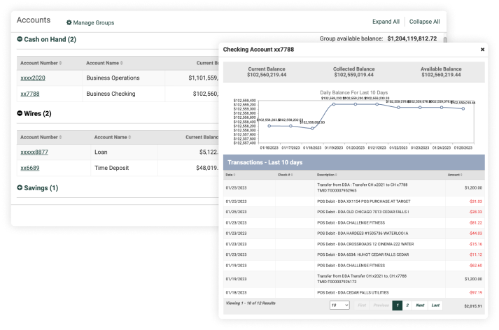 Account and Transaction Management