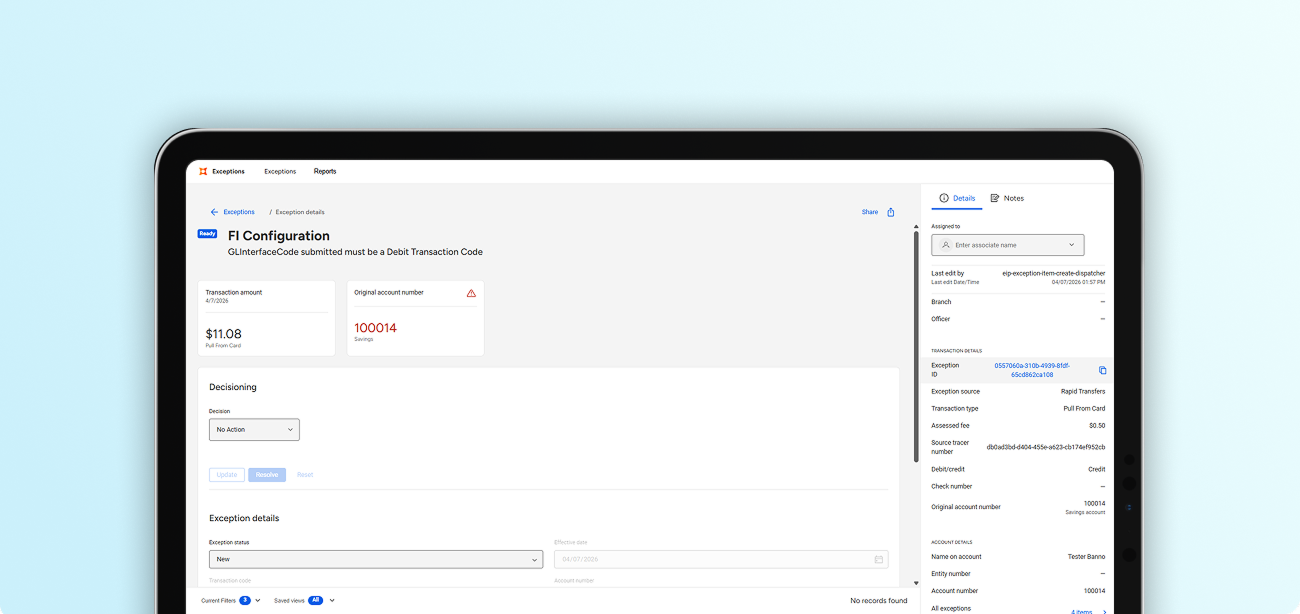 Exception Manager for Rapid Transfers Widely Available August 11